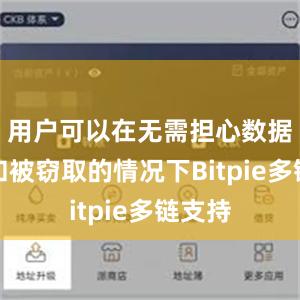 用户可以在无需担心数据泄露和被窃取的情况下Bitpie多链支持