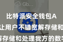 比特派安全钱包App  让用户不错宽解存储和处理我方的数字钞票